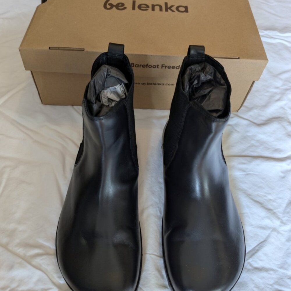 NIB Barefoot Boots Be Lenka Glam women's boots, black size 8 (41) - Picture 2 of 7